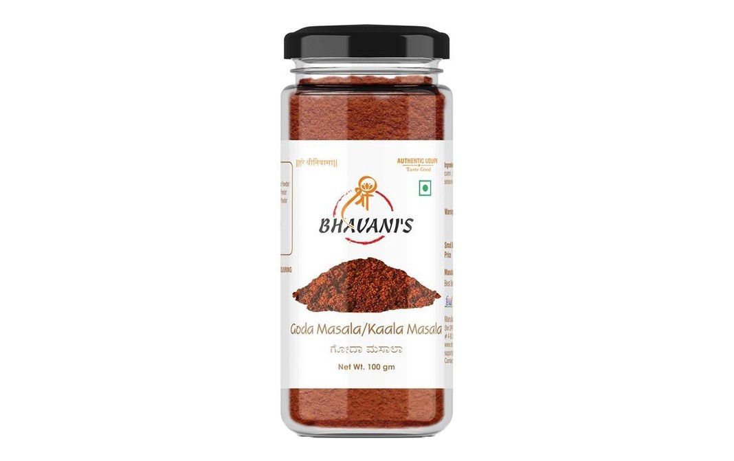 Bhavani's Goda Masala/Kaala Masala    Glass Jar  100 grams